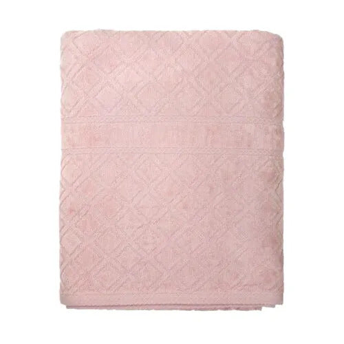 Premium Velour Diamond Design Jacquard Bath Towel
