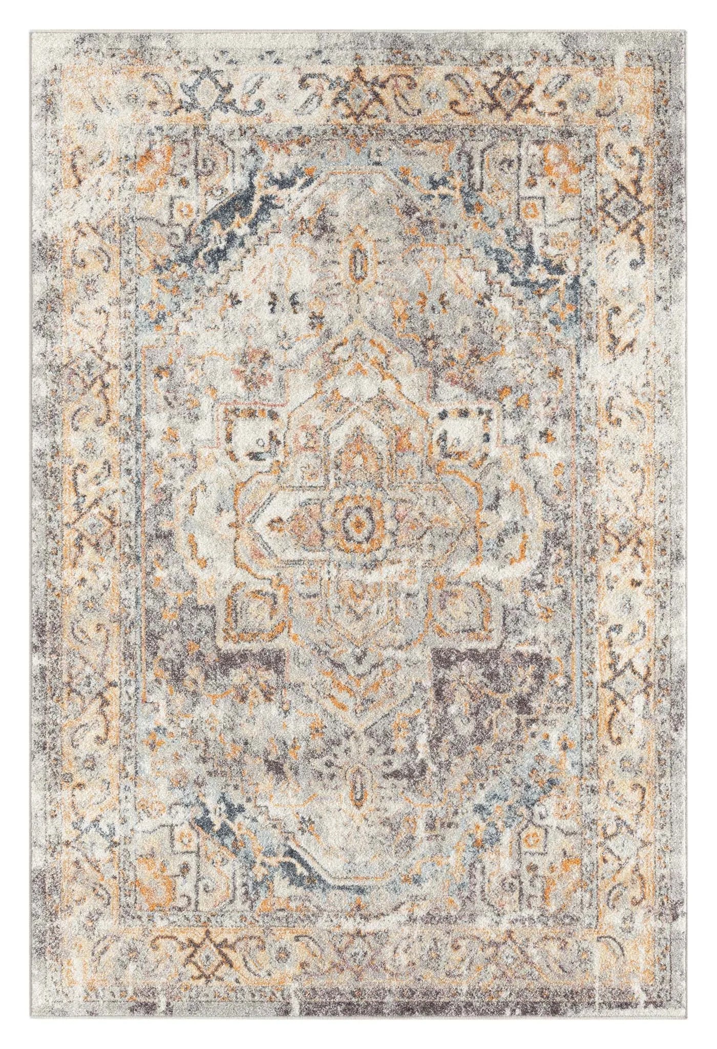 Ornate Persian Vintage Rug - Blue