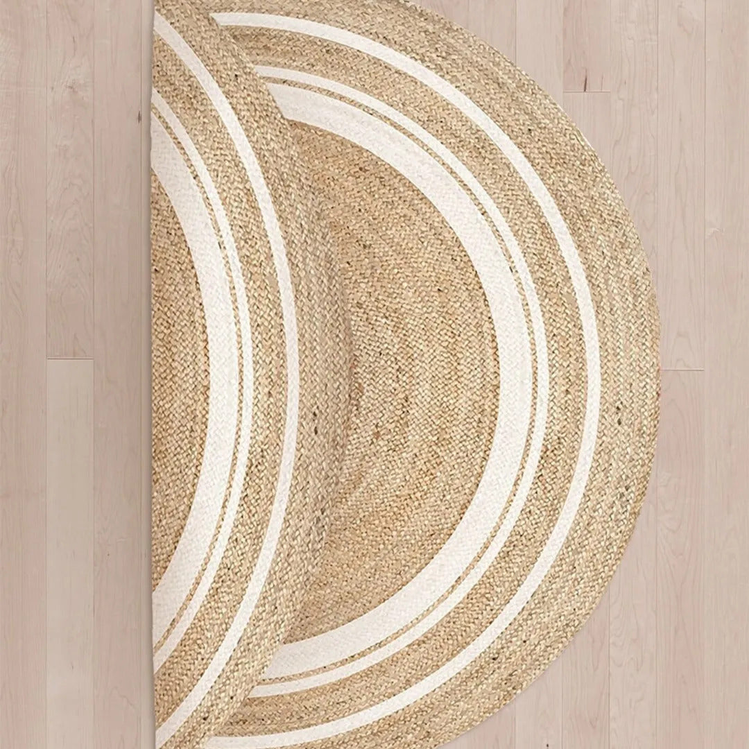 Sustainable Jute Round Rug Decorative Floor Rug