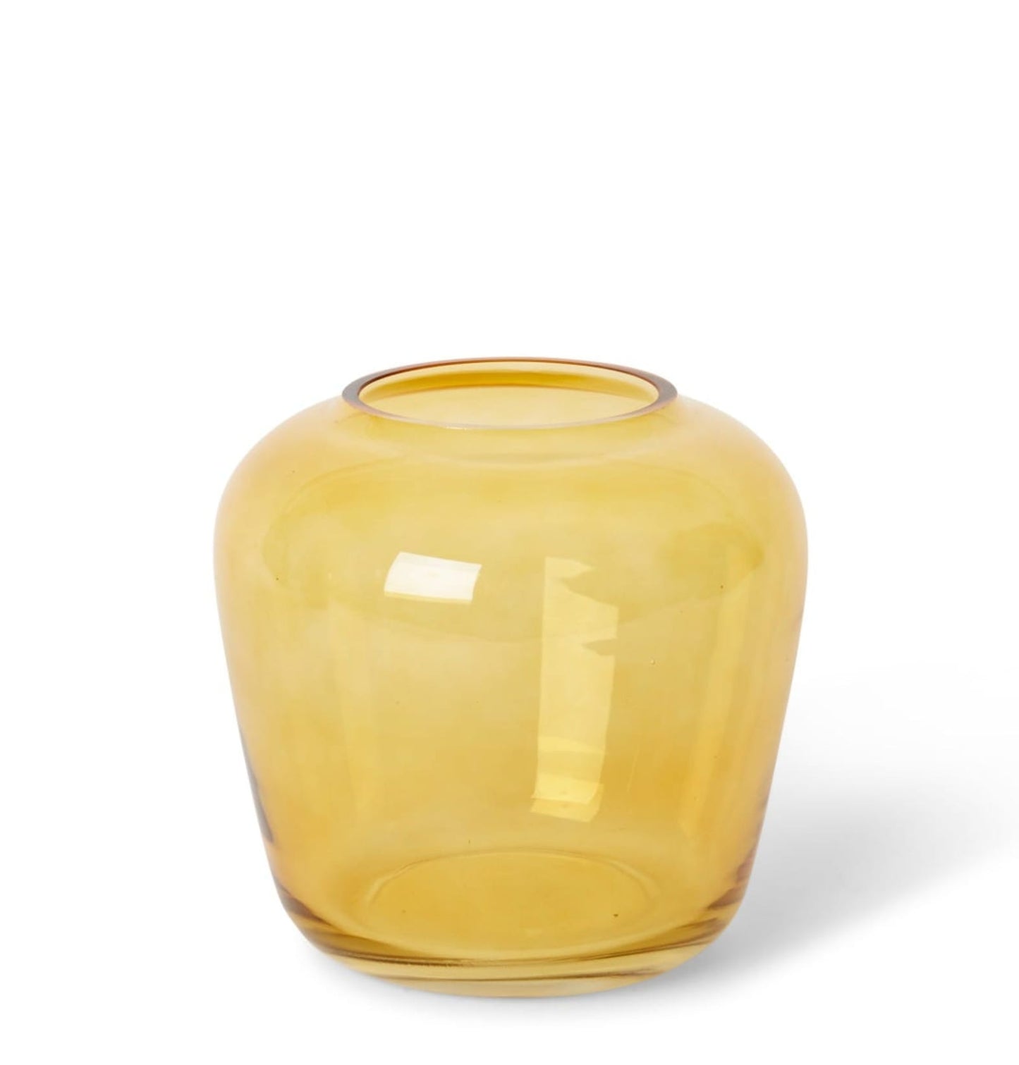 Brice Vase Amber - 20 x 20 x 19cm