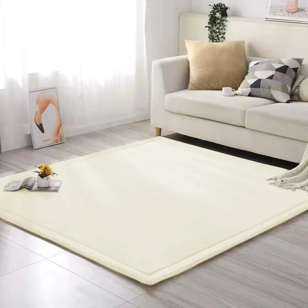 Soft Touch Ultra Plush Memory Foam Tatami Soft Ivory Mat