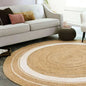 Sustainable Jute Round Rug  Decorative Floor Rug