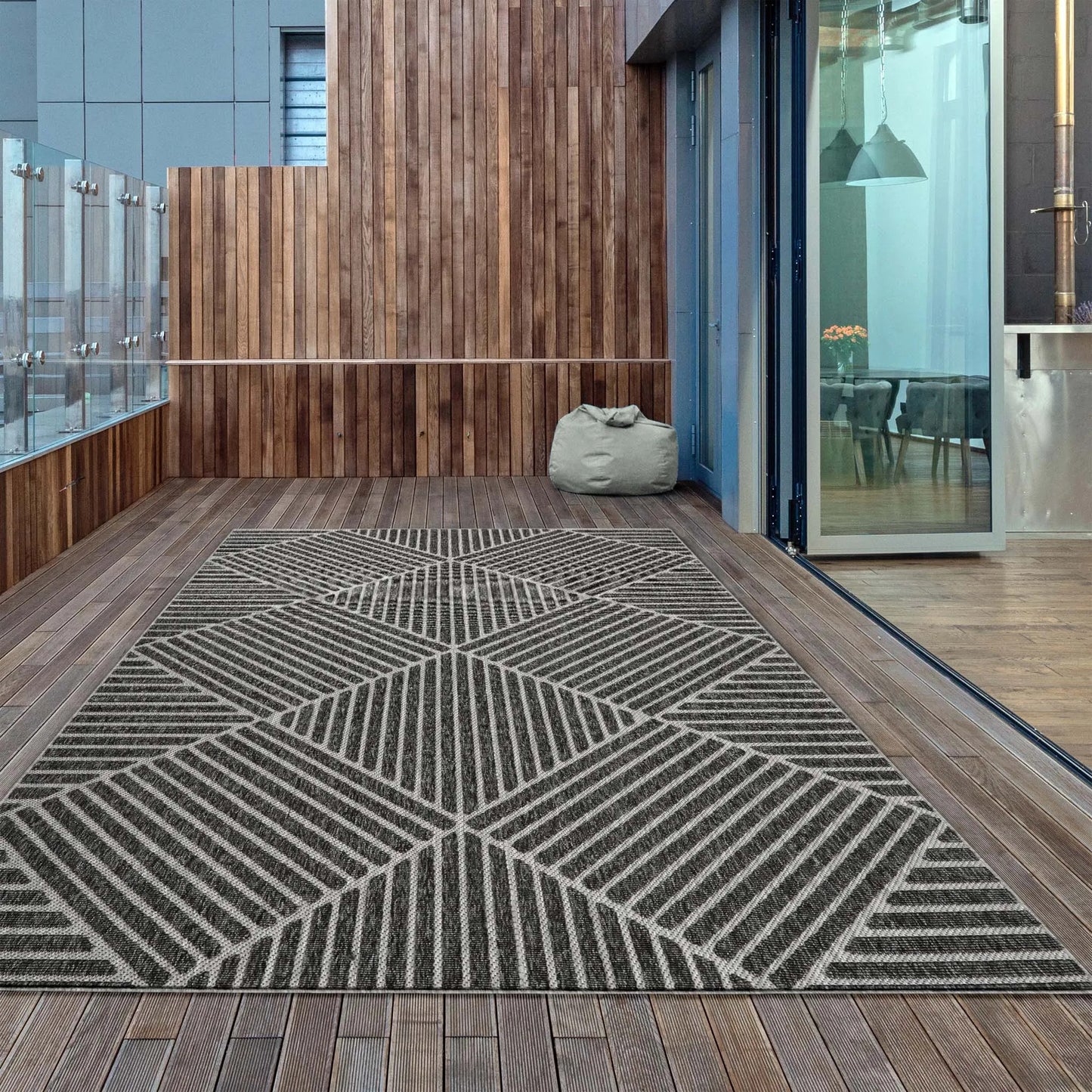 Alpha Outdoor Rug - Grey