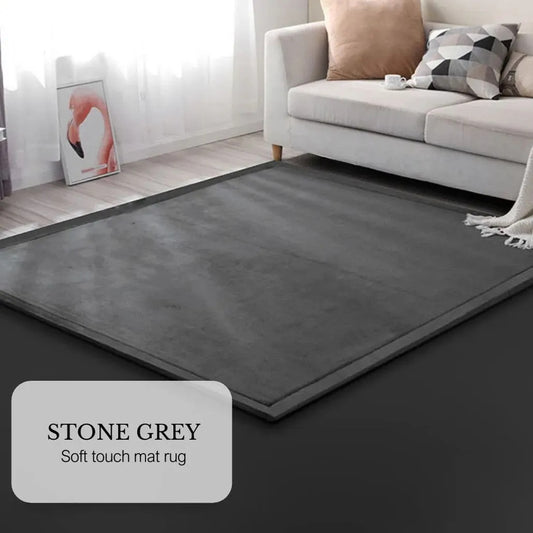 Soft Touch Ultra Plush Memory Foam Tatami Stone Grey Mat
