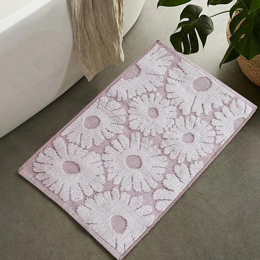 Floral Pink Kids Tufted Bathmat