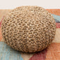 Braided Ottoman Jute Pouffe Footstool Hand Knitted