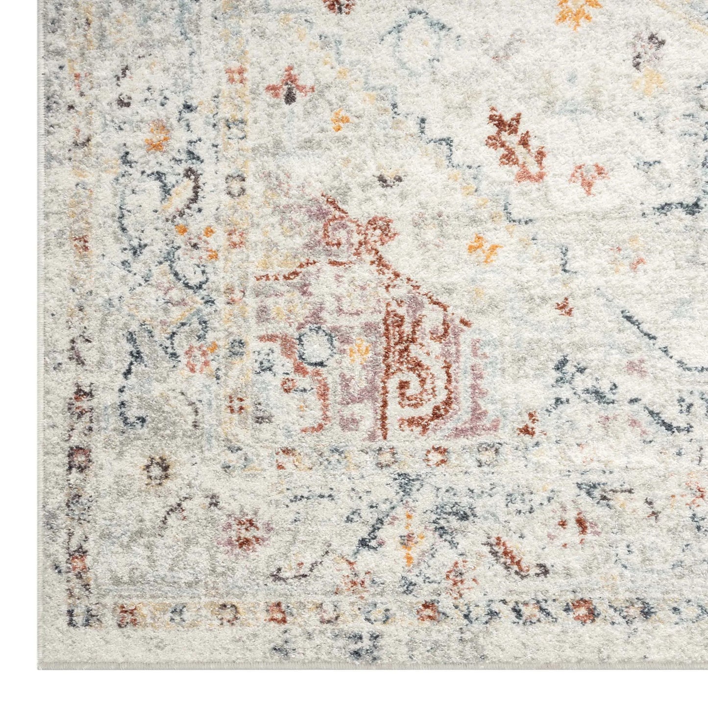 Ornate Persian Vintage Rug - Cream