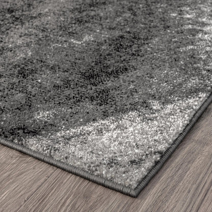 Adore Geometric Textural Rug - Grey