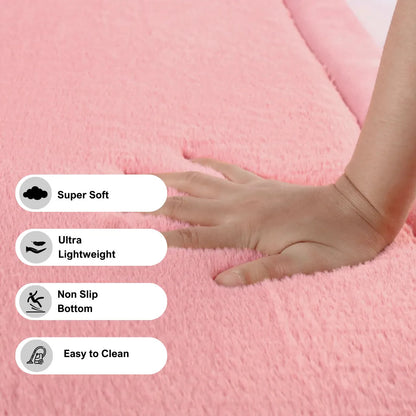 Soft Touch Ultra Plush Memory Foam Tatami Blush Pink Mat