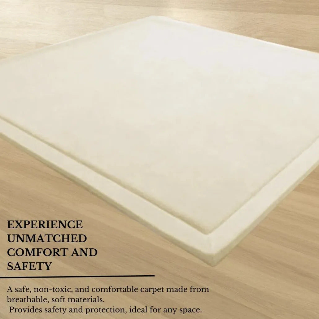 Soft Touch Ultra Plush Memory Foam Tatami Soft Ivory Mat