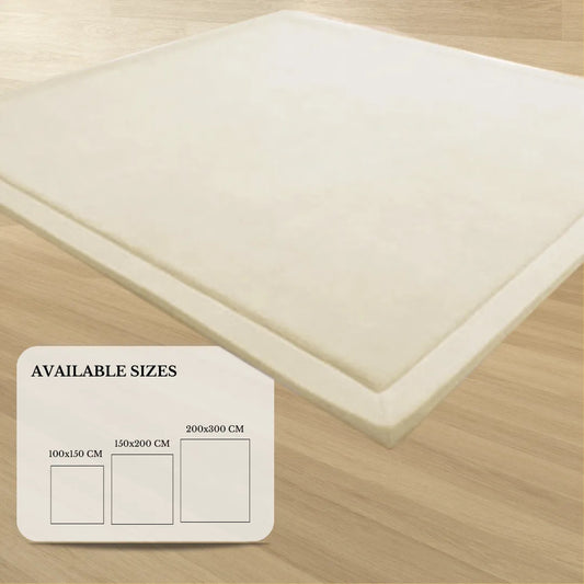 Soft Touch Ultra Plush Memory Foam Tatami Soft Ivory Mat