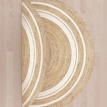 Sustainable Jute Round Rug  Decorative Floor Rug