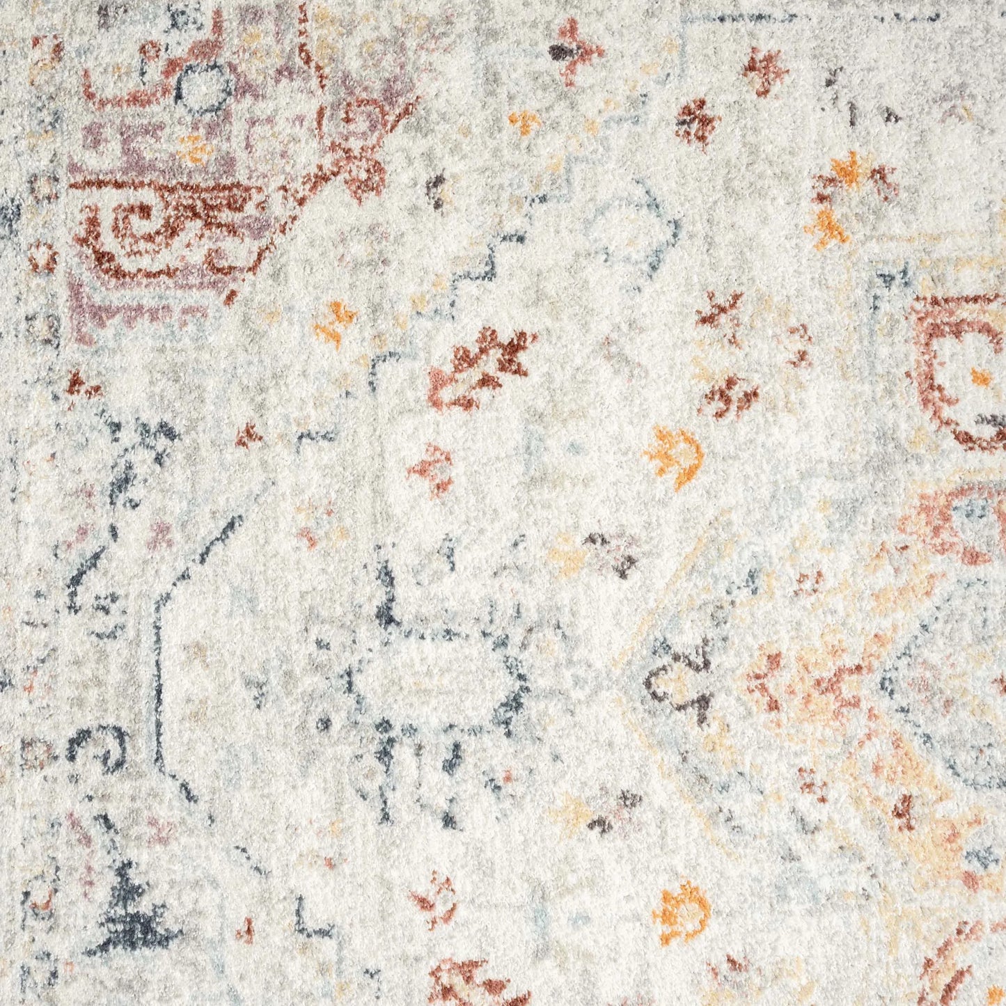 Ornate Persian Vintage Rug - Cream