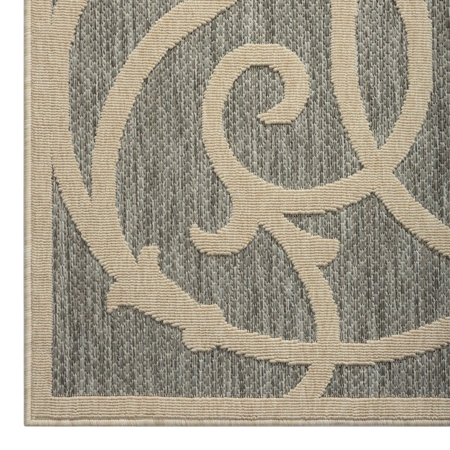 Alpha Outdoor Rug - Grey design