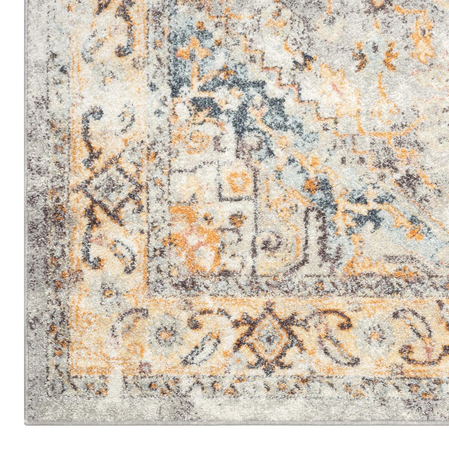 Ornate Persian Vintage Rug - Blue