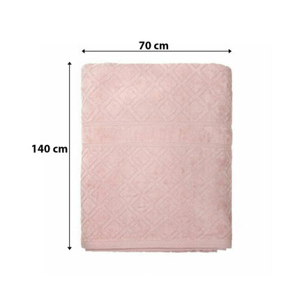Premium Velour Diamond Design Jacquard Bath Towel