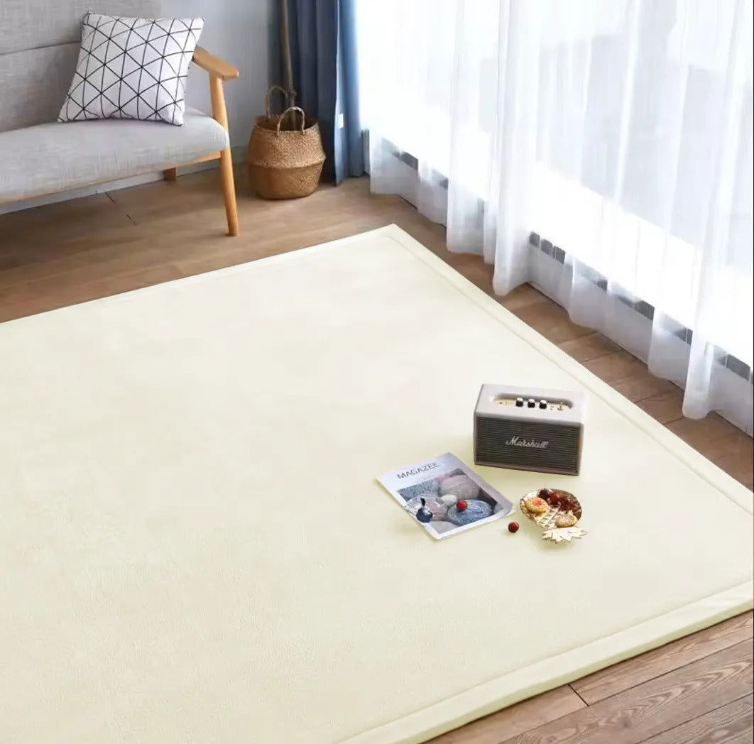 Soft Touch Ultra Plush Memory Foam Tatami Soft Ivory Mat