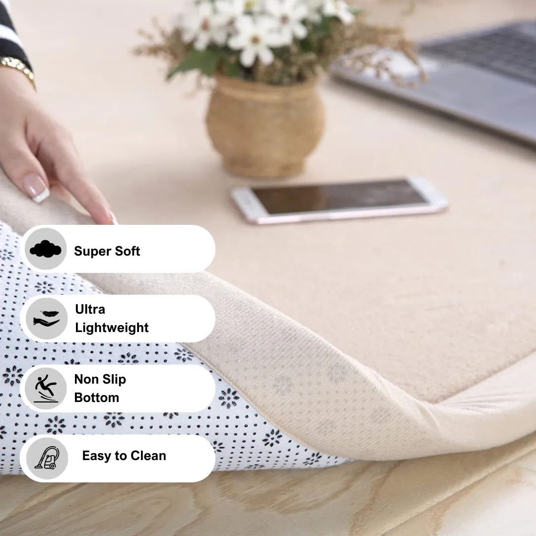 Soft Touch Ultra Plush Memory Foam Tatami Soft Beige Mat