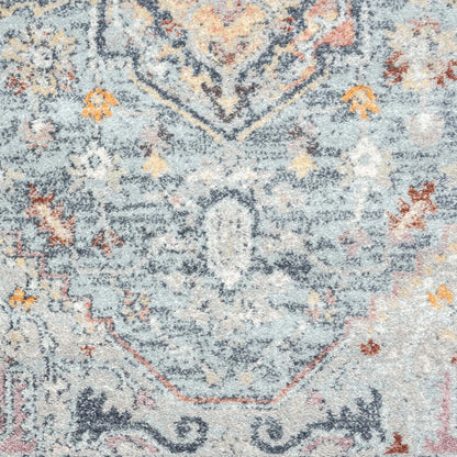 Ornate Persian Vintage Rug - Ocean Blue
