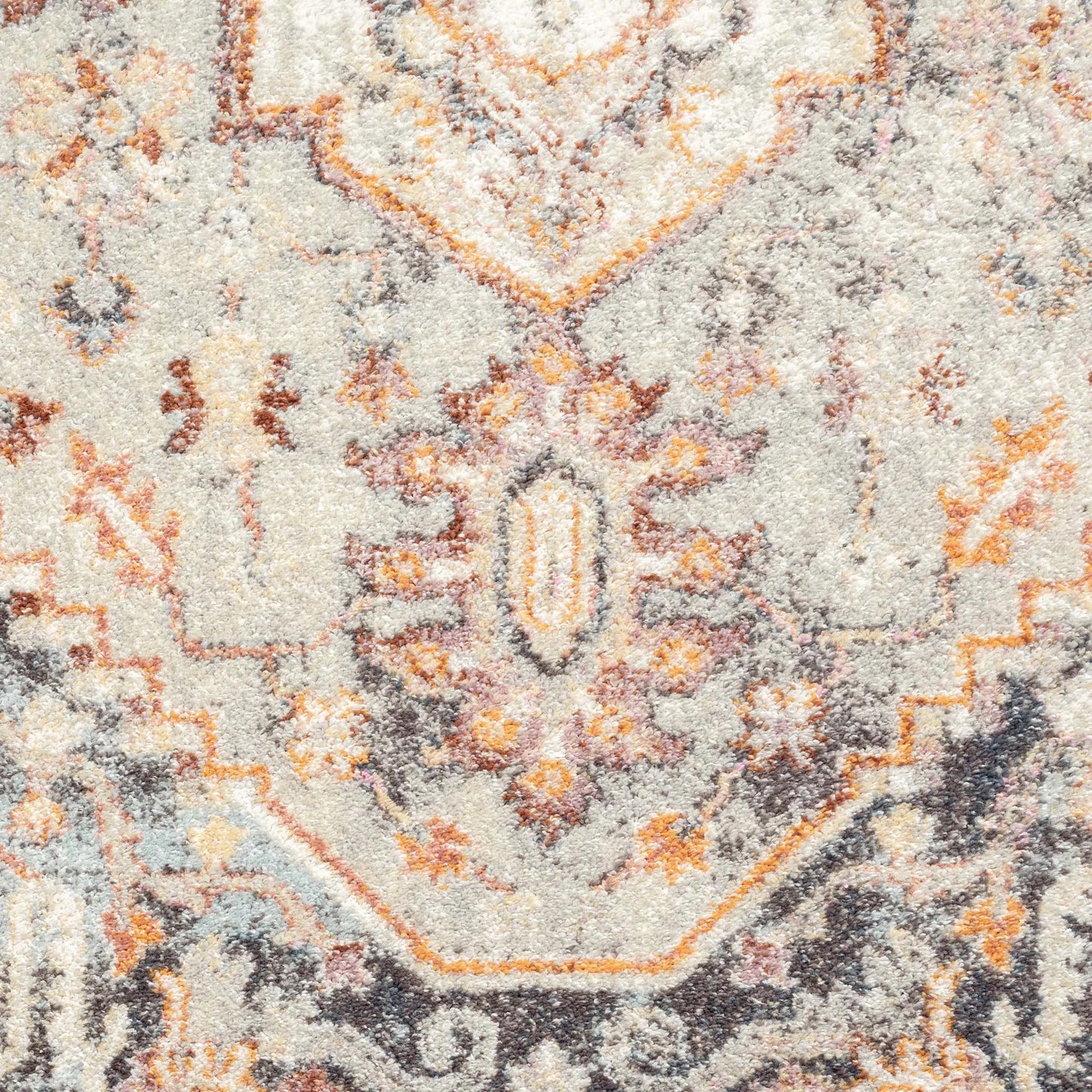 Ornate Persian Vintage Rug - Grey