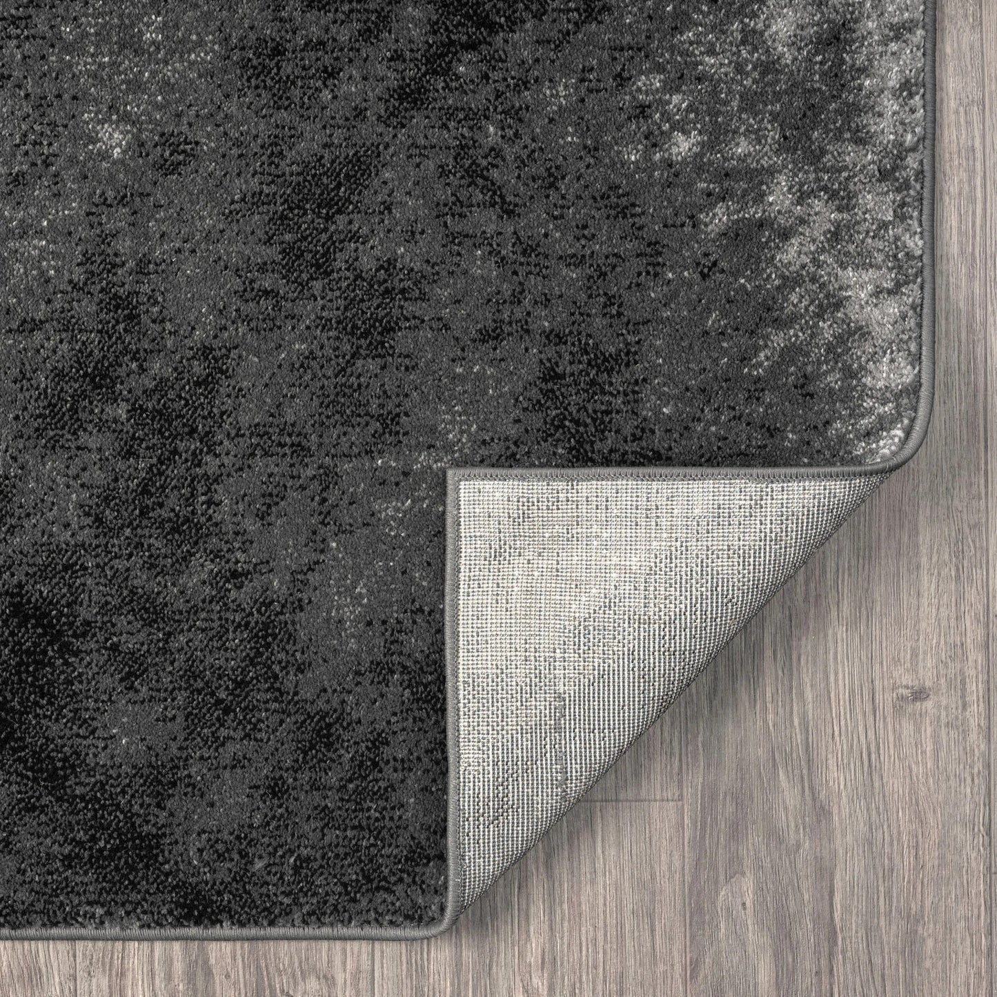 Adore Geometric Textural Rug - Grey
