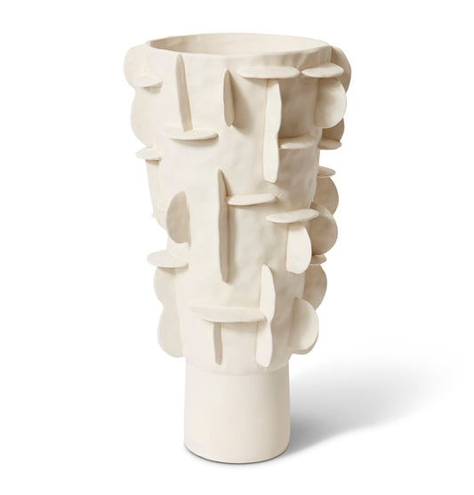 Adora Tall Vase Ivory - 27 x 27 x 50cm