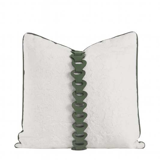 Ivory Verde Cushion
