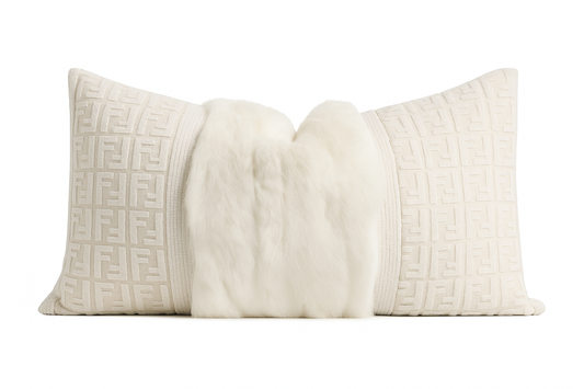 Ivory Luxe Rectangle Cushion