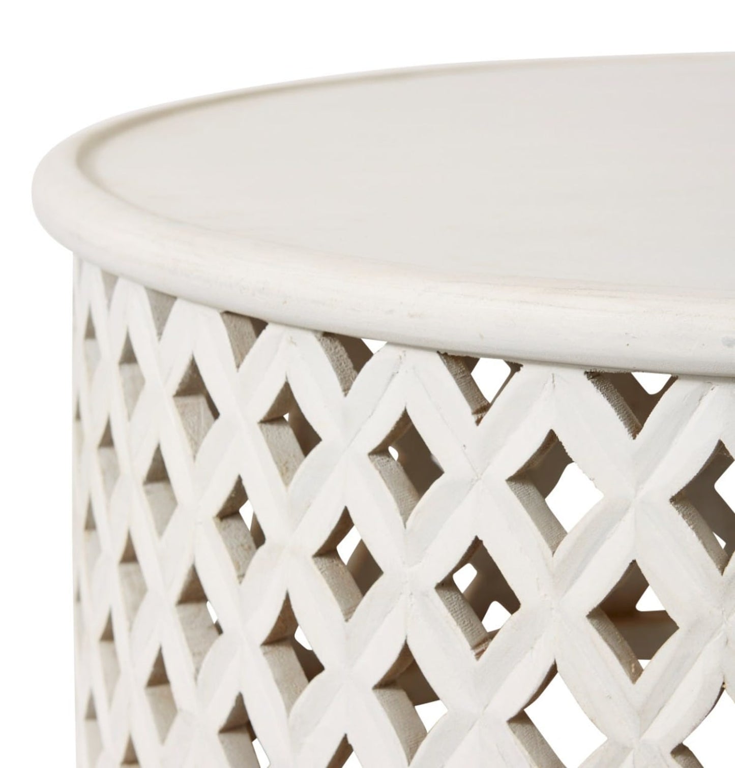 Hafina Coffee Table White - 90 x 90 x 40cm