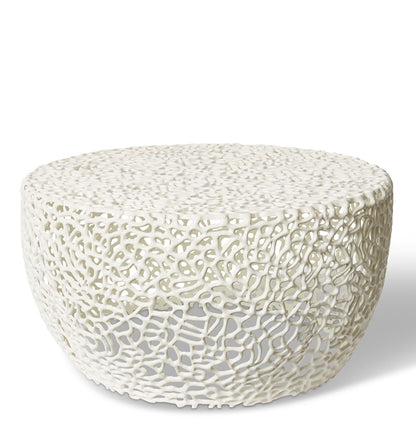 Ishaan Coffee Table White - 80 x 80 x 38cm