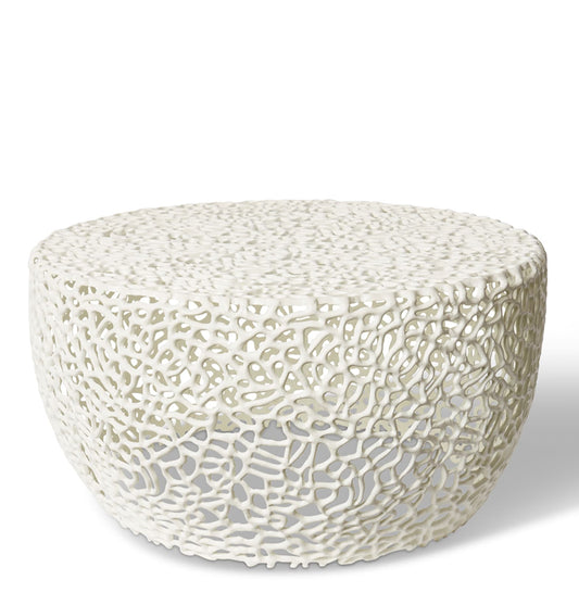 Ishaan Coffee Table White - 80 x 80 x 38cm