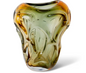 BARI Josiah Glass Vase Amber/Black - 21 x 17 x 27cm